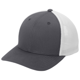 Port Authority C110 Flexfit 110 Mesh Cap - Graphite/White