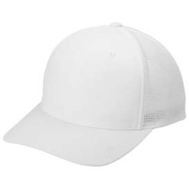 Port Authority C110 Flexfit 110 Mesh Cap - White/White