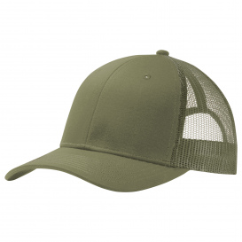 Port Authority C112 Snapback Trucker Cap - Olive Drab Green