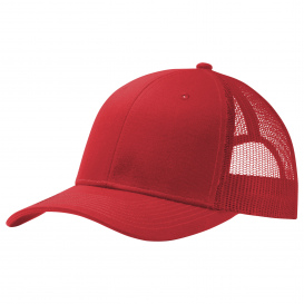 Port Authority C112 Snapback Trucker Cap - True Red