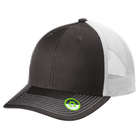 Port Authority C112ECO Snapback Trucker Cap - Smoke Grey/White