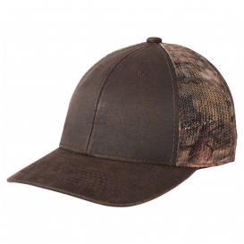 Port Authority C891 Pigment Print Camouflage Mesh Back Cap - Mossy Oak Breakup Country/Brown