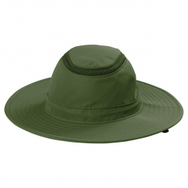 Port Authority C947 Outdoor Ventilated Wide Brim Hat - Olive Leaf