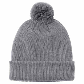 Port Authority C978 Cozy Pom Beanie - Gusty Grey