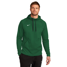 Nike CN9473 Therma-FIT Pullover Fleece Hoodie - Team Dark Green