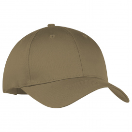 Port & Company CP80 Six-Panel Twill Cap - Coyote Brown