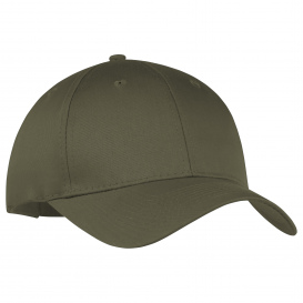 Port & Company CP80 Six-Panel Twill Cap - Olive Drab Green