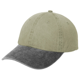 Port Authority CP83 Two-Tone Pigment-Dyed Cap - Khaki/Charcoal