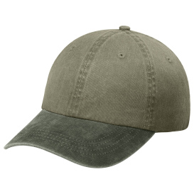 Port Authority CP83 Two-Tone Pigment-Dyed Cap - Khaki/Hunter