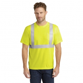 CornerStone CS401 Type R Class 2 Safety T-Shirt - Yellow/Lime