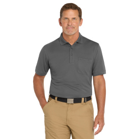 CornerStone CS4020P Industrial Snag-Proof Pique Pocket Polo - Charcoal