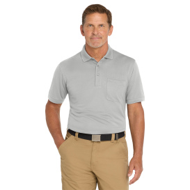 CornerStone CS4020P Industrial Snag-Proof Pique Pocket Polo - Light Grey