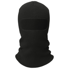 CornerStone CS805 Rib Knit Face Mask - Black