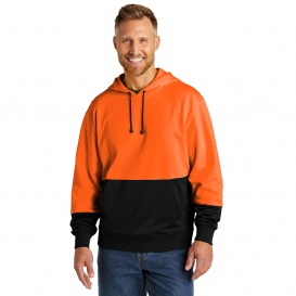 CornerStone CSF01 Enhanced Visibility Fleece Pullover Hoodie - Orange