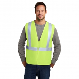 CornerStone CSV400 Type R Class 2 Solid Safety Vest - Yellow/Lime