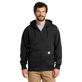 Carhartt 100614 Rain Defender Paxton Heavyweight Hooded Zip-Front Sweatshirt - Black