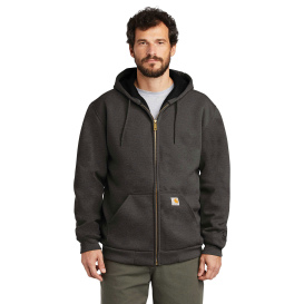 Carhartt 100632 Rain Defender Rutland Thermal-Lined Hooded Zip-Front Sweatshirt - Carbon Heather
