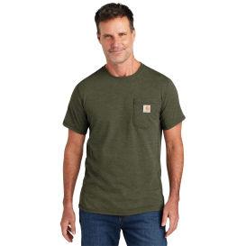 Carhartt 104616 Force Short Sleeve Pocket T-Shirt - Basil Heather