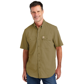 Carhartt 105292 Force Solid Short Sleeve Shirt - Dark Khaki