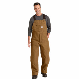 Carhartt CT106672 Firm Duck Insulated Bib Overalls - Carhartt Brown 