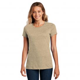 District DM104L Women\'s Perfect Weight Tee - Heathered Latte