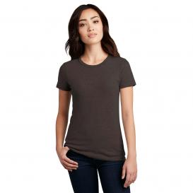District DM108L Women\'s Perfect Blend Tee - Heathered Brown