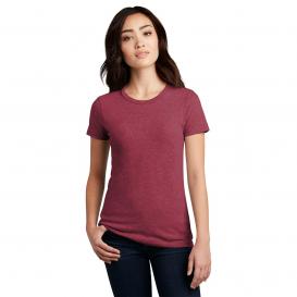 District DM108L Women\'s Perfect Blend Tee - Heathered Red