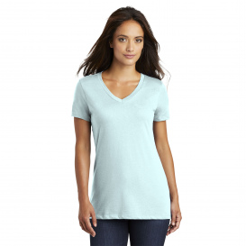 District DM1170L Women\'s Perfect Weight V-Neck Tee - Seaglass Blue
