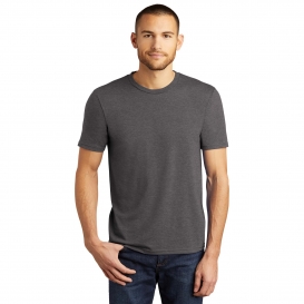 District DM130 Perfect Tri Crew Tee - Heathered Charcoal