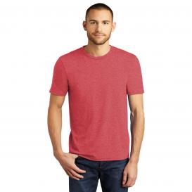 District DM130 Perfect Tri Crew Tee - Red Frost