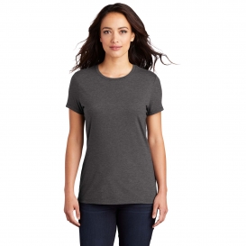 District DM130L Women\'s Perfect Tri Tee - Heathered Charcoal