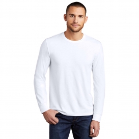 District DM132 Perfect Tri Long Sleeve Tee - White