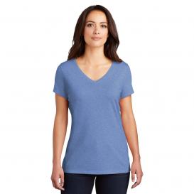District DM1350L Women\'s Perfect Tri V-Neck Tee - Maritime Frost