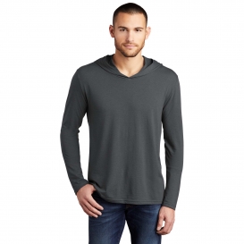 District DM139 Perfect Tri Long Sleeve Hoodie - Charcoal