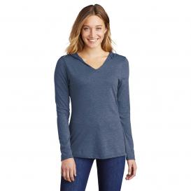 District DM139L Women\'s Perfect Tri Long Sleeve Hoodie - Navy Frost