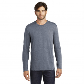 District DT105 Perfect Weight Long Sleeve Tee - Heathered Navy