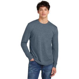 District DT109 Perfect Blend CVC Long Sleeve Tee - Heathered Navy