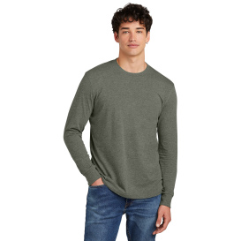 District DT109 Perfect Blend CVC Long Sleeve Tee - Heathered Olive