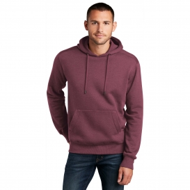 District DT1101 Perfect Weight Fleece Hoodie - Heathered Loganberry