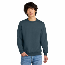 District DT1106 Perfect Weight Fleece Crew - Deep Steel Blue