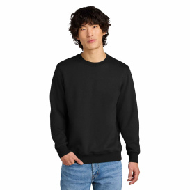 District DT1106 Perfect Weight Fleece Crew - Jet Black