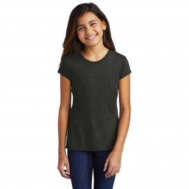 District DT130YG Girls Perfect Tri Tee - Black Frost