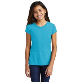 District DT130YG Girls Perfect Tri Tee - Turquoise Frost