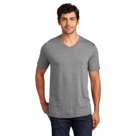 District DT1350 Perfect Tri V-Neck Tee - Grey Frost