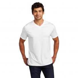 District DT1350 Perfect Tri V-Neck Tee - White