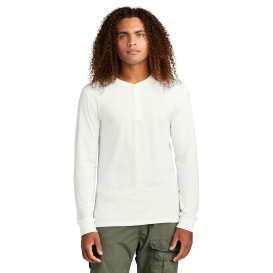 District DT145 Perfect Tri Long Sleeve Henley - Natural