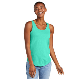 District DT151 Women\'s Perfect Tri Relaxed Tank - Aqua Heather