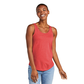 District DT151 Women\'s Perfect Tri Relaxed Tank -Red Frost