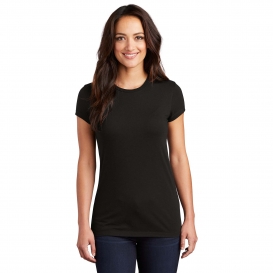 District DT155 Women\'s Fitted Perfect Tri Tee - Black