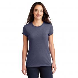 District DT155 Women\'s Fitted Perfect Tri Tee - Navy Frost